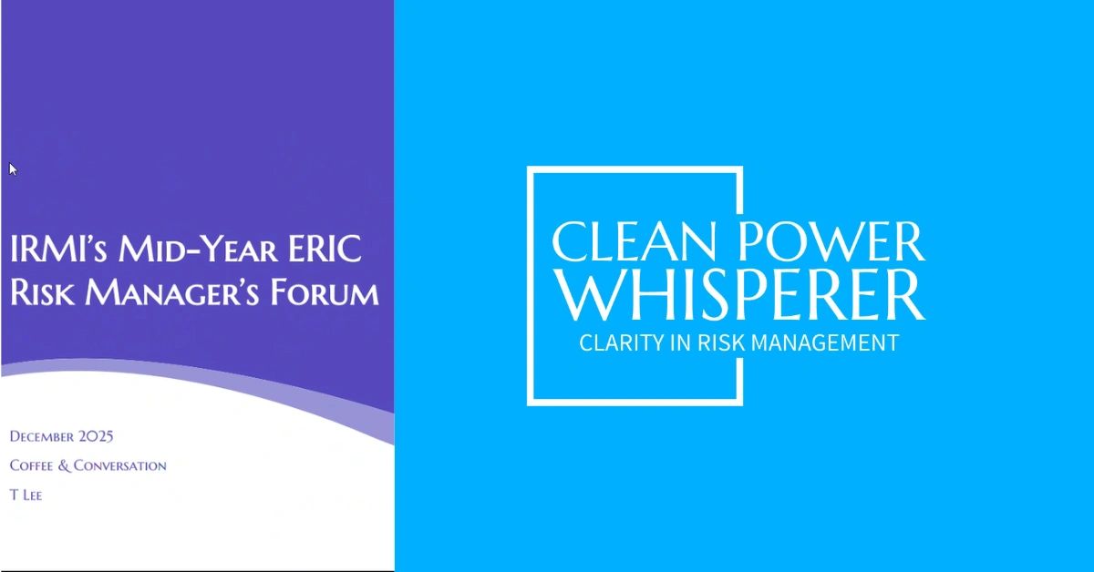 Title slide from IRMI's Mid-Year ERIC Risk Manager's Forum, December 2025.